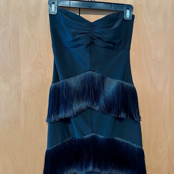 Revolve House of Harlow 1960 Black Hera Fringe Maxi Dress XS - Picture 8 of 9